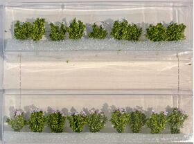 Potato Plants HO Scale - 1/42" Height - 18Pk
