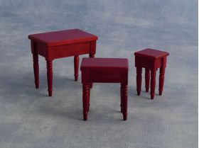 Nest of Tables Mahogany (55 x 35 x 55mm)