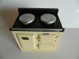 Cream Stove Polyresin
