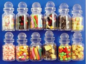 Biscuits/Sweets in Jars Set 12 (35mmH)