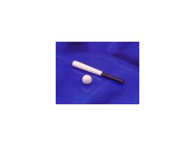 Baseball Bat and Ball (2 1/2" x 1/4")