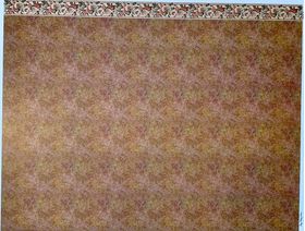 1:24 Wallpaper Fruit and Flowers Yellow Marble (203 X 267mm)