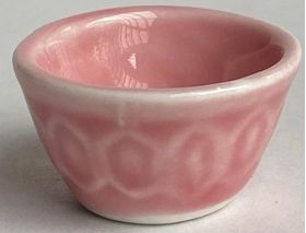 Bowl Embossed Pink (25Diam x 15Hmm)