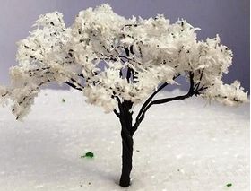9cm Tree with White Flowers