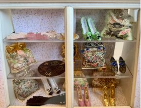 Shop Cabinet with Shoes and Bags by Lynne's Minis (115W x 50D x 120Hmm)