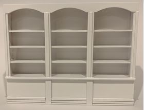 Triple Bay Shop Shelf White (234 x 34 x 185Hmm)