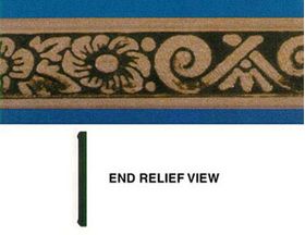Embossed Trim: Morning Glory (1 1/4H",  23 1/2" L)