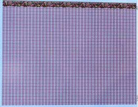 1:24 Wallpaper Rustic Rose Pink Plaid (203 X 267mm)