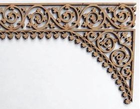 Verandah Trim (300mm wide x 78mm at end and 27mm across top) Laser Cut