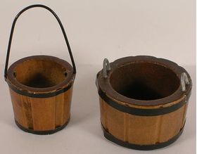 Wooden Buckets x 2