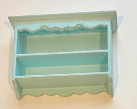 Blue Shelves with Carving (50Hx70Wx20Dmm)