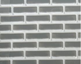 Plastic Brick Sheet (267 X 417mm, Brick: 18 x 5mm)