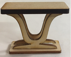1:24 Laser Cut Art Deco Side Table Kit