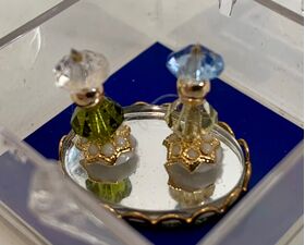 Small Perfume Tray with 2 Bottles (Tray:19 x 13mm)