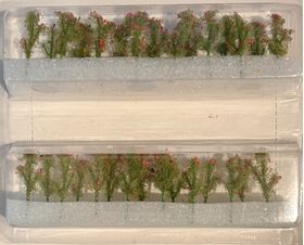 Red Poppies HO Scale - 1" High