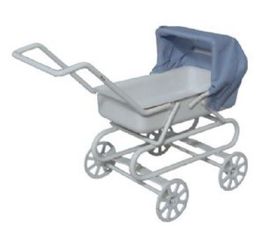 Pram with Blue Hood (110 x 60 x 90Hmm)