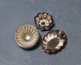 Silver Jelly Moulds Pk3 (Oval: 22 x 16mm, Round 16mm Diameter)