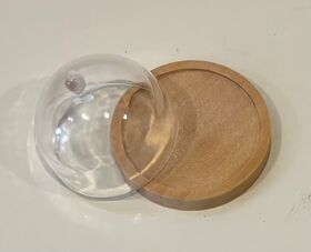 Cloche / Dome on Natural Board (35mm Diameter)