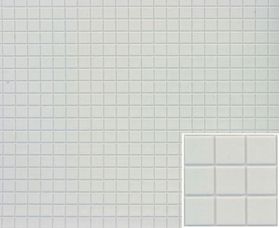 Tile 1/4"Sq 12x16" White
