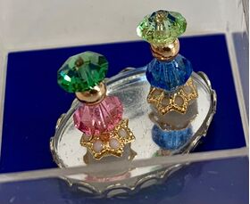 Small Perfume Tray with 2 Bottles (Tray:19 x 13mm)