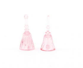 Dinner Bells Pink 2Pc (5/8"H X 1/8" W)
