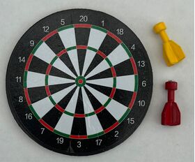 Dart Board with Magnetic Darts (50mm Diam)
