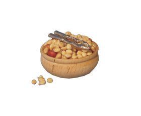 Bowl of Nuts and Nutcracker (30 x 25 x 15mm)