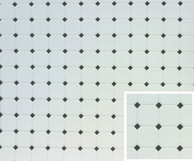 Tile: Diamond, 11 X 15 1/2, Black, Jr420