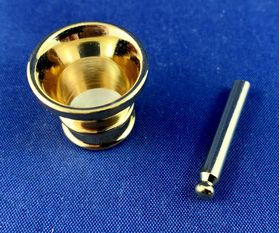 Mortar and Pestle Brass (22mm Diam)