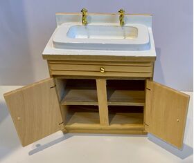 Kitchen Unit Sink Pine / White (73W x 50D x 88Hmm)