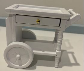 Teacart White (75 x 50 x 68Hmm)