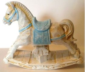 Rocking Horse Blue Resin (11W x 9.5Hcm)