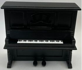 Piano Upright Black (125 x 50 x 110Hmm)