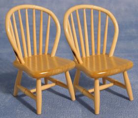 Dining Chair Spindle Back Pine 2Pk (43W x 50D x 96Hmm)
