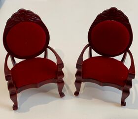 Chairs Mahogany Set of 2 (45 x 42 x 86Hmm)