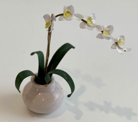Potted Orchids by Kathy Brindle (22 Diam x 65Hmm)