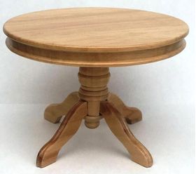 Round Dining Table Oak (95mm Diam x 70Hmm)