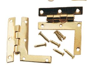 HL Hinges with Nails, 2/Pk (0.563"H x 0.375"W x 0.125"D)