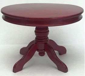 Round Dining Table Mahogany (95mm Diam x 70Hmm)