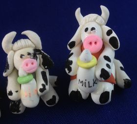 Cow with a Bottle (Price Each) (25mmT)