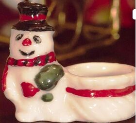 Snowman Planter (30mmW x 15mmD x 25mmH)
