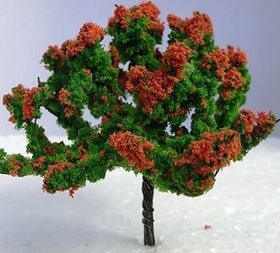 8cm Tree with Orange Flowers