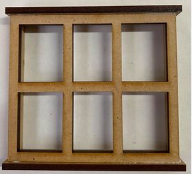 Bay Window for Book Nook Kit Laser Cut (80 x 76mm)
