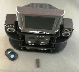 Entertainment Unit Black (115h x 123w x 40dmm)