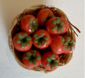 Basket of Fruit and Vegetables Set 12 (Basket 20 x 20mm)