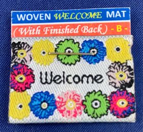 Welcome Mat Silver Backing (7/8" x 1 1/4")