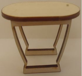 1:24 Laser Cut Art Deco Occassional Table Kit