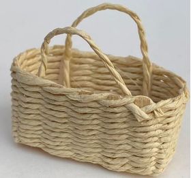 1:6 or Large 1:12 Scale Wide Woven Basket (50 x 30 x 25Hmm)