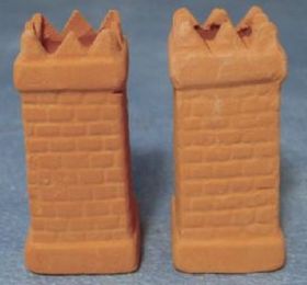 Medium Square Chimney Pots, 2 pack  (45 x 21 x 21mm)