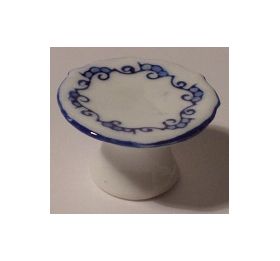 Cakestand Blue/White Pattern (Diam 25mm x 12mmH)